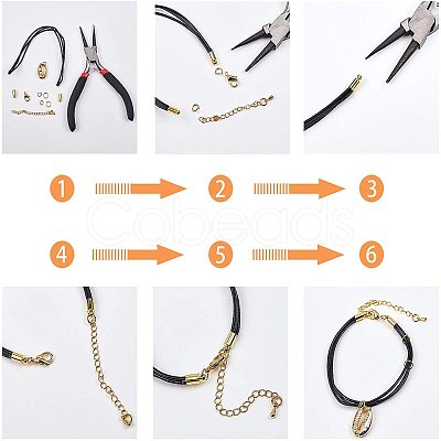 Brass Cord Ends LS-EC041-G-1
