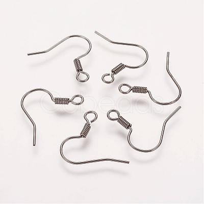 Brass Earring Hooks KK-Q363-B-NF-1