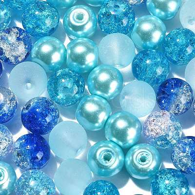 100Pcs Transparent Glass Beads Strands GLAA-CJ0002-06-1