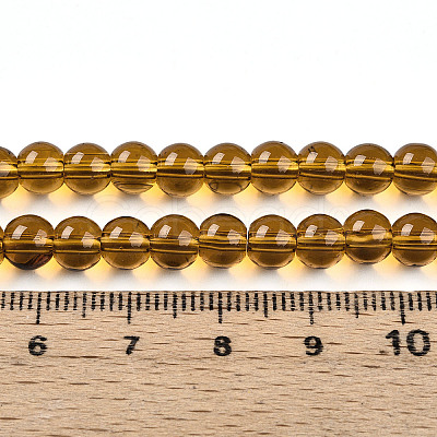 Transparent Glass Beads Strands GLAA-T032-T6mm-23-1