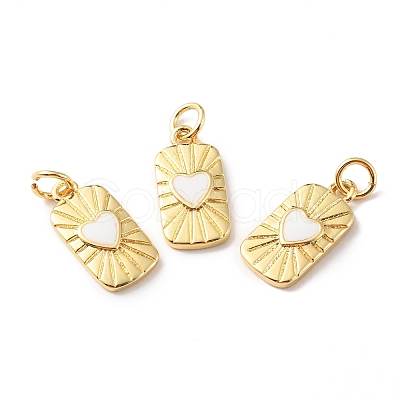 Rack Plating Brass Pendants with Jump Ring KK-F852-20G-1