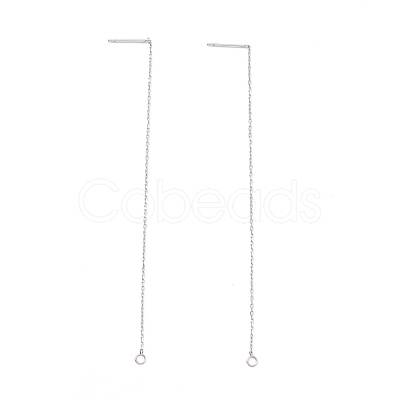 Non-Tarnish 304 Stainless Steel Stud Earring Finding STAS-E161-06P-1
