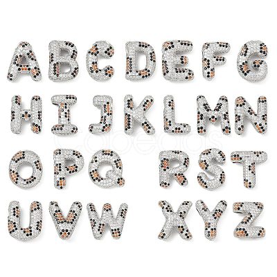 Brass Micro Pave Cubic Zirconia Pendants KK-Z108-01P-1