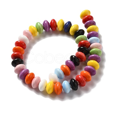 Glazed Porcelain Beads PORC-E017-02H-1