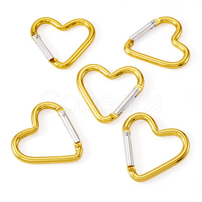 5Pcs Zinc Alloy Spring Gate Rings FIND-TA0009-73G-1