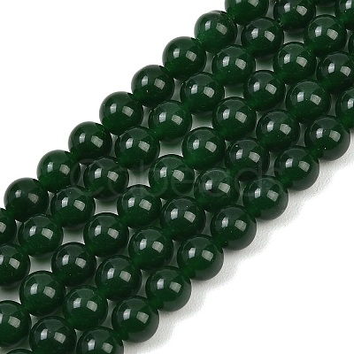 Dyed Natural White Jade Imitation Malaysia Jade Beads Strands G-C270-B01-8mm-1