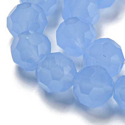 Imitation Jade Glass Beads Stands EGLA-A035-J8mm-D03-1