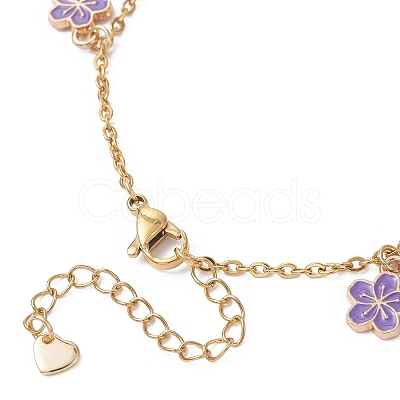 Alloy Enamel Charm Bracelets BJEW-JB13169-03-1