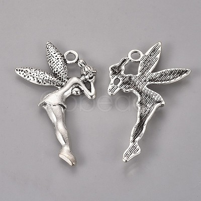 Zinc Alloy Fairy Sprite Charms PALLOY-QA1977-AS-FF-1