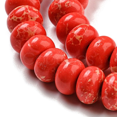 Synthetic Imperial Jasper Dyed Beads Strands G-D077-E01-01G-1