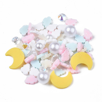 Handmade Polymer Clay Cabochons X-CLAY-N006-81-1