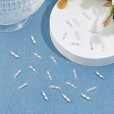25Pcs 925 Sterling Silver Bead Tips Knot Covers STER-DC0001-55-1