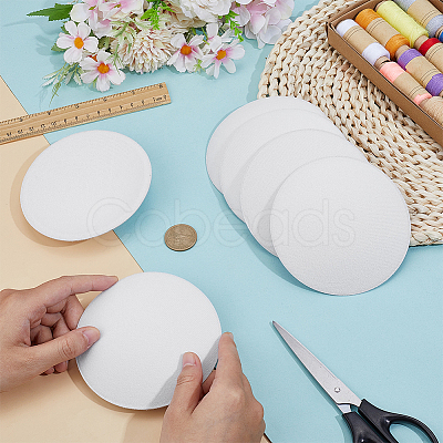 10Pcs EVA Cloth Round Fascinator Hat Base for Millinery Magic AJEW-BC0009-72-1
