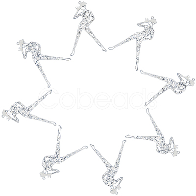 201 Stainless Steel Big Filigree Pendants STAS-UN0018-75P-1