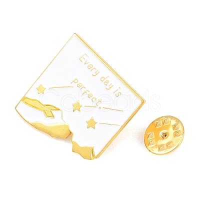 Every Day is Perfect Alloy Enamel Pins JEWB-G045-01G-01-1