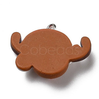Opaque Resin Pendants RESI-D055-118P-1