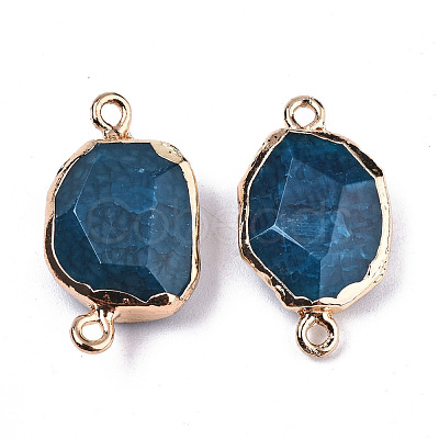 Natural Agate Links Connectors G-T131-109A-1