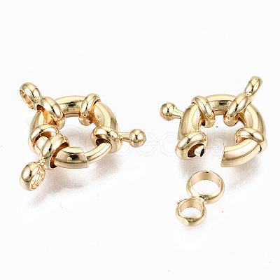 Brass Spring Ring Clasps KK-S356-112G-NF-1