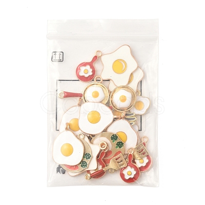 24Pcs 8 Styles Alloy Enamel Charms ENAM-FS0002-78-1