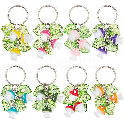 Resin Mushroom Keychain KEYC-PH01517-1