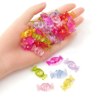 50g Transparent Acrylic Beads TACR-YW0001-68-1