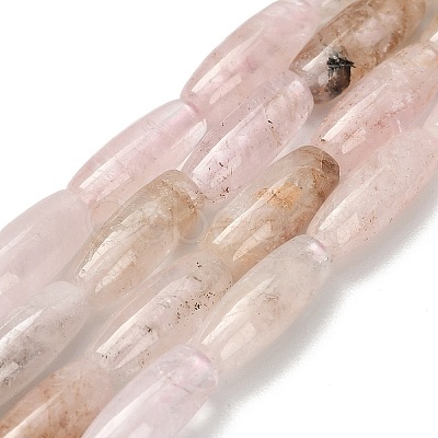 Natural Pink Morganite Beads Strands G-H335-A01-4x10mm-1