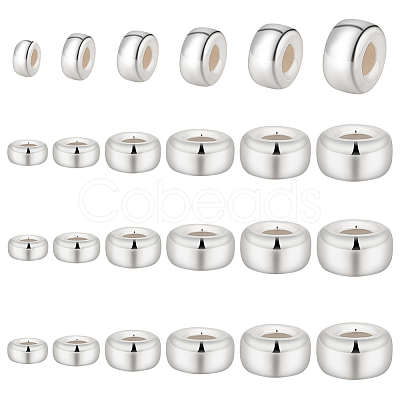 24Pcs 6 Style 925 Sterling Silver Spacer Beads STER--PH0001-25-1