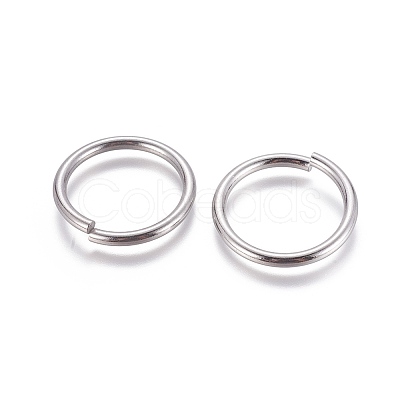 Tarnish Resistant 304 Stainless Steel Open Jump Rings STAS-E464-09H-P-1