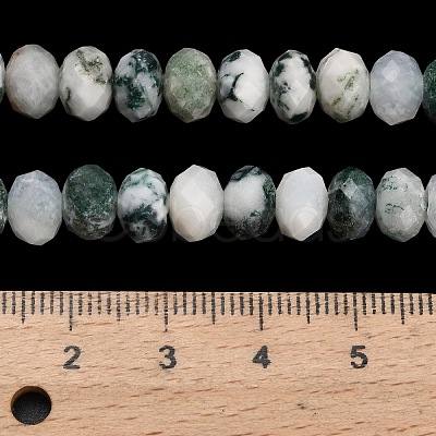 Natural Tree Agate Beads Strands G-Z111-A46-1