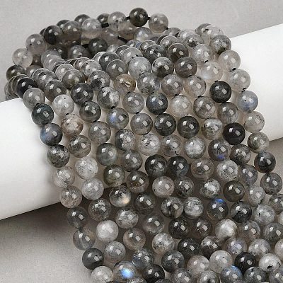 Natural Labradorite Beads Strands G-Z133-A01-7mm-01-1