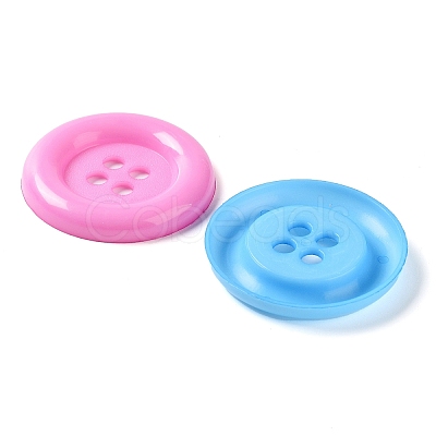 CRASPIRE 30Pcs 3 Colors Plastic Button BUTT-CP0001-02-1