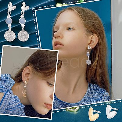 24Pcs Iron Stud Earring Findings FIND-UN0001-20-1