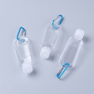 50ml PETG Plastic Keychain Bottles MRMJ-WH0059-38-1