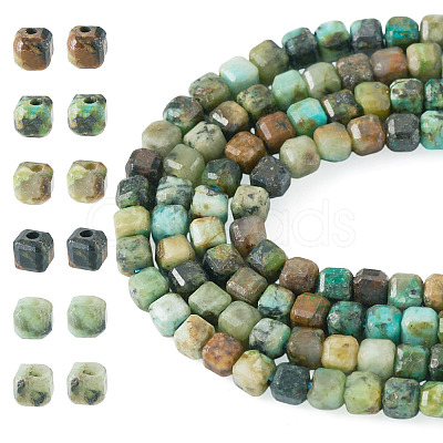 2 Strands Natural African Turquoise(Jasper) Beads Strands G-TA0003-42-1