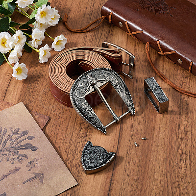 Belt Zinc Alloy Buckle Sets FIND-WH20023-057B-1