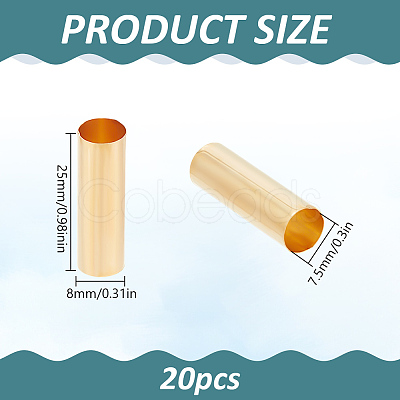 Column Brass Beads KK-LP0001-29B-1