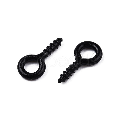 Spray Painted Iron Screw Eye Pin Peg Bails X-IFIN-N010-002B-1