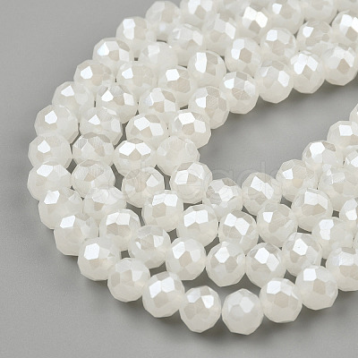 Electroplate Glass Beads Strands X-EGLA-A034-J3mm-A01-1