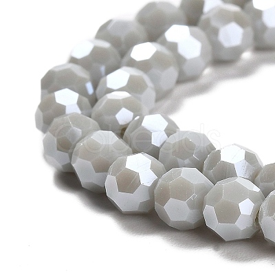 Electroplate Opaque Glass Beads Strands LS-EGLA-A035-P6mm-A22-1