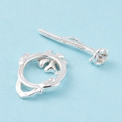 Eco-friendly Brass Toggle Clasps KK-D082-20S-1