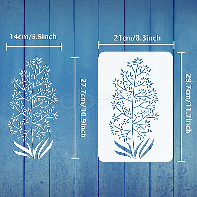 Plastic Drawing Painting Stencils Templates DIY-WH0396-0104-1