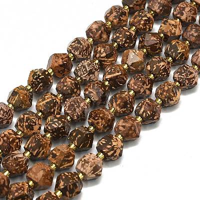 Natural Starburst Jasper Beads Strands G-I376-A60-01-1
