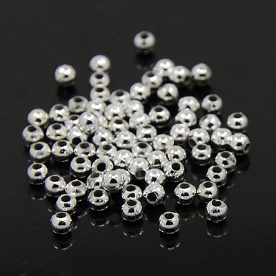 Plating Plastic Acrylic Round Beads PACR-L003-5mm-S-1