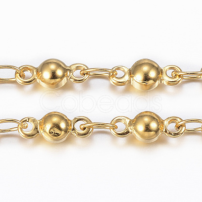 3.28 Feet Ion Plating(IP) 304 Stainless Steel Bar Link Chains X-CHS-H009-20G-1