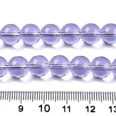 Transparent Glass Beads Strands GLAA-T032-T10mm-01-1