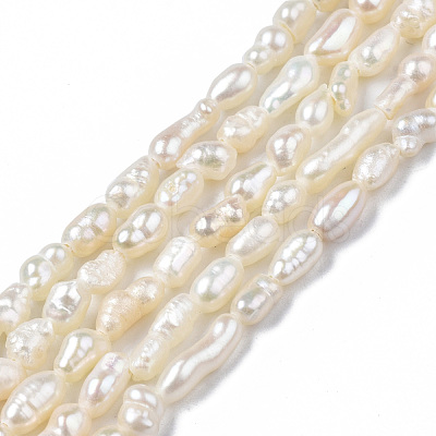 Natural Cultured Freshwater Pearl Beads Strands PEAR-N012-02F-1