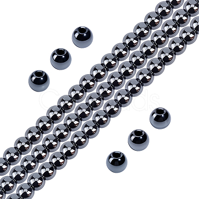 1 Strand Electroplated Synthetic Non-Magnetic Hematite Beads Strands G-PA0002-42B-1