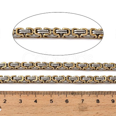 304 Stainless Steel Byzantine Chains SA-E001-20GP-B-1