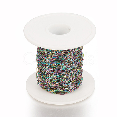 Ion Plating(IP) 304 Stainless Steel Paperclip Chains CHS-F010-01I-MC-1