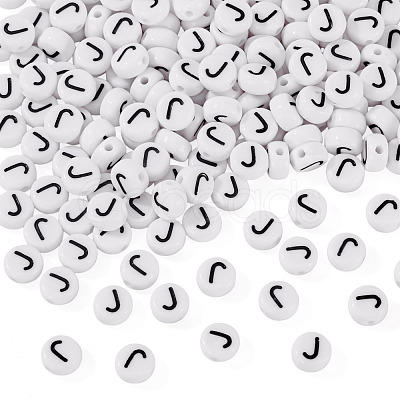 500Pcs Acrylic Beads SACR-TA0001-55J-1